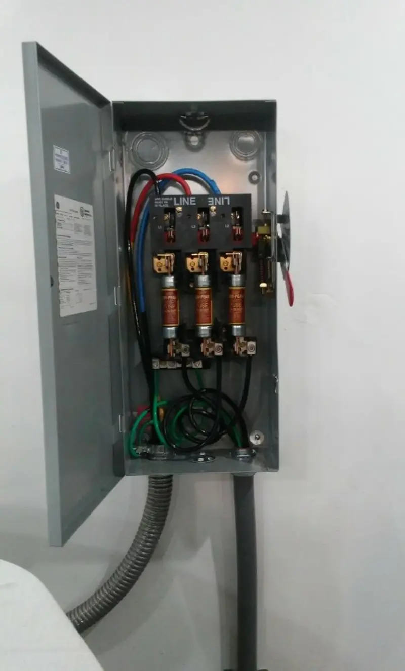 Three-phase disconnect switch installed for Electrical Wiring & Rewiring in Wappingers Falls